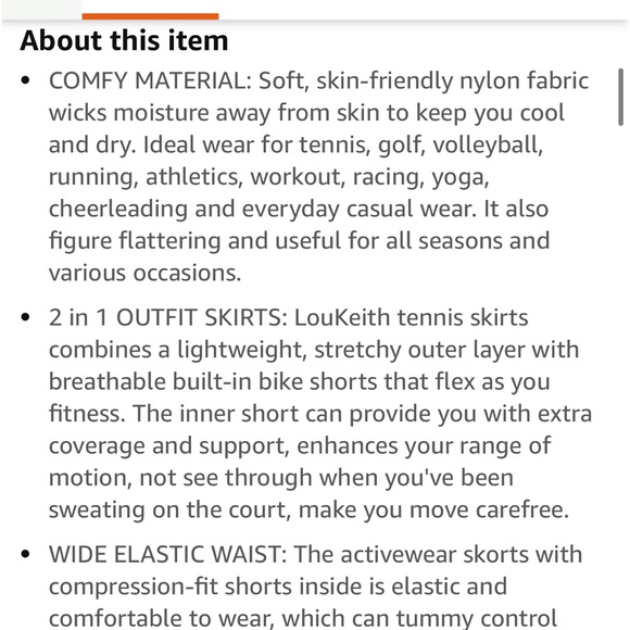 LouKeith tennis skirt - Picture 3 of 4